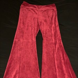 Burgundy Velvet Pants